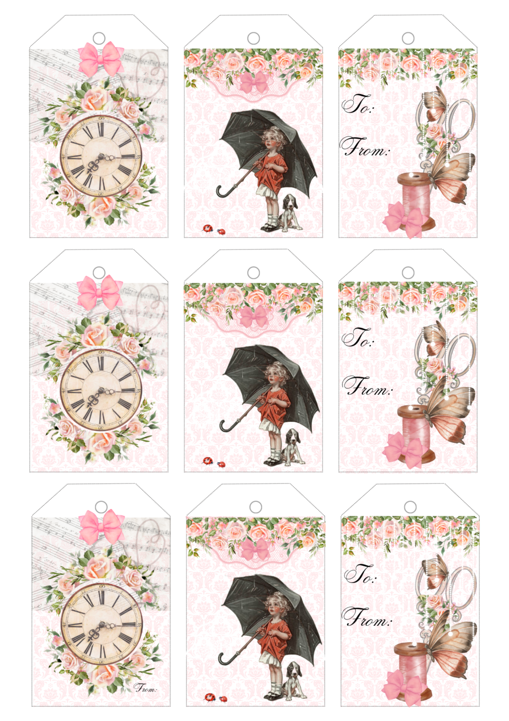 Printable Rainy Day Girl Gift Tags – Card-Tastic